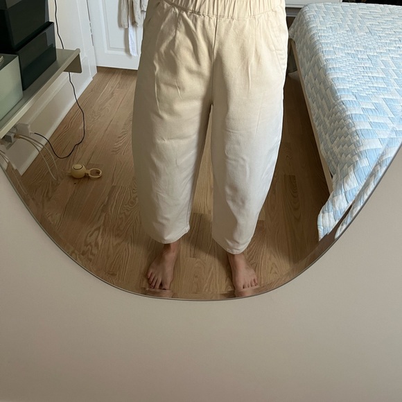 Micaela Greg Barrel Pant Cream size medium - Picture 6 of 9